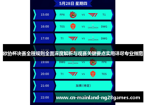 欧协杯决赛全程规则全面深度解析与观赛关键要点实用详尽专业指南 欧协杯决赛全程规则全面深度解析与观赛关键要点实用详尽专业指南